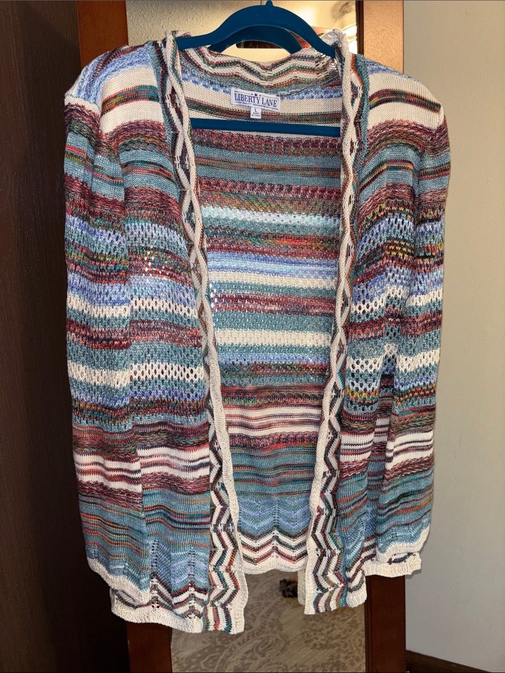 Liberty Lane Vintage Women’s Cardigan Multicolor Size Large